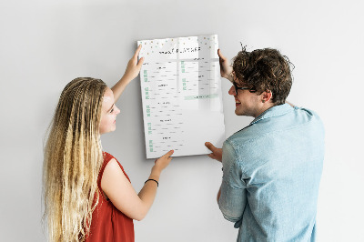 Magnetic marker board Green Vegetables