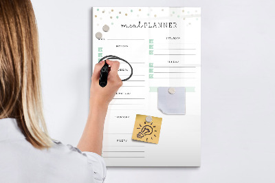 Magnetic marker board Green Vegetables