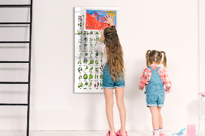 Magnetic writing board Flower Sketch