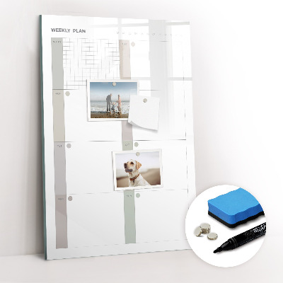 Magnetic marker board Elegant Marble