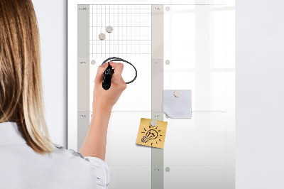 Magnetic marker board Elegant Marble