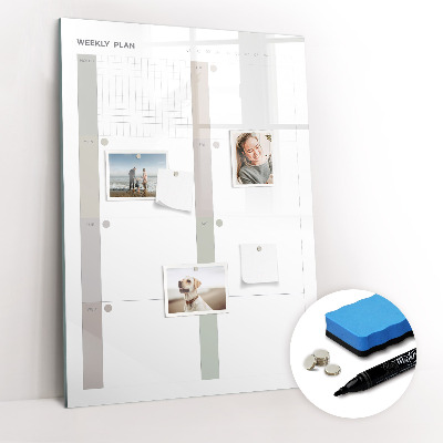 Magnetic marker board Elegant Marble