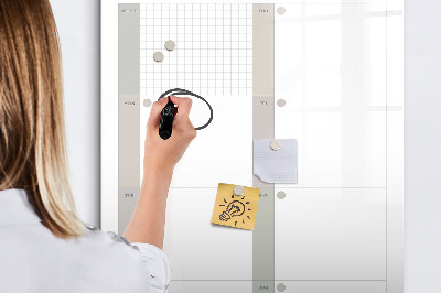 Magnetic marker board Elegant Marble
