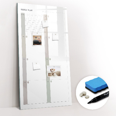 Magnetic marker board Elegant Marble