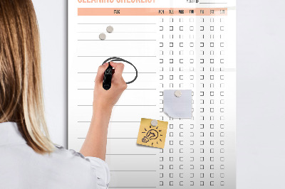 Glass dry erase board magnetic Cleaning Checklist