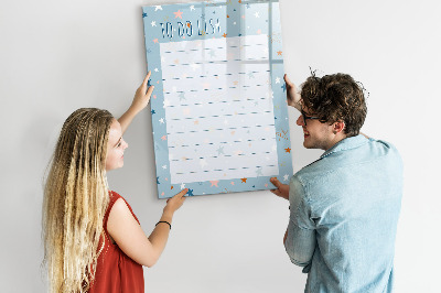 Magnetic board with marker To-Do List