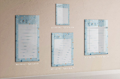 Magnetic marker board To-Do List
