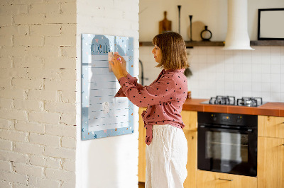 Magnetic board with marker To-Do List