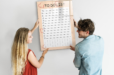 Glass dry erase board magnetic To-Do List