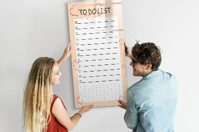 Glass dry erase board magnetic To-Do List
