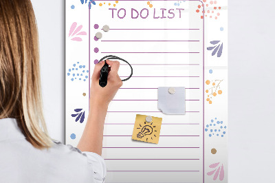 Magnetic marker board To-Do List