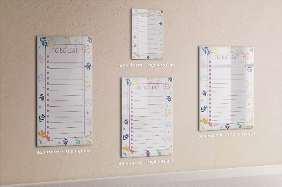 Magnetic marker board To-Do List