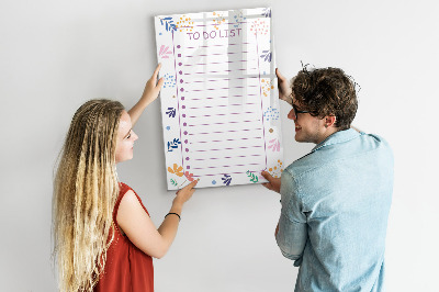 Magnetic board for drawing To-Do List