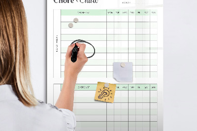 Magnetic marker board Responsibility checklist