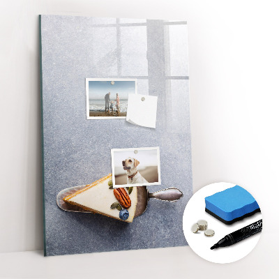 Magnetic marker board Large leaves pattern
