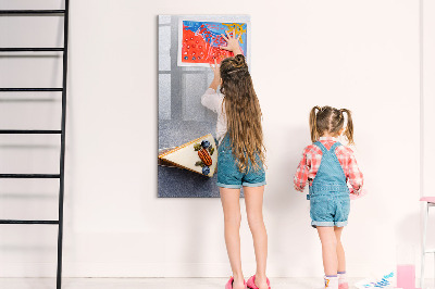 Magnetic marker board Large leaves pattern