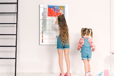 Magnetic drawing board shopping list