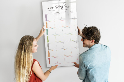 Magnetic marker board shopping list