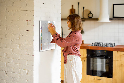 Magnetic drawing board shopping list