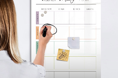 Magnetic drawing board shopping list