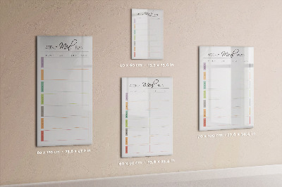 Magnetic marker board shopping list