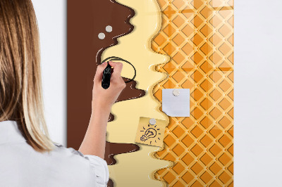 Glass dry erase board magnetic Light concrete