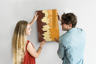 Magnetic writing board Light concrete