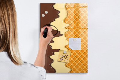 Glass dry erase board magnetic Light concrete