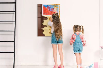 Glass dry erase board magnetic Light concrete