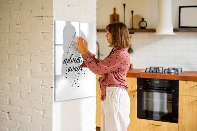 Glass dry erase board magnetic Adventure