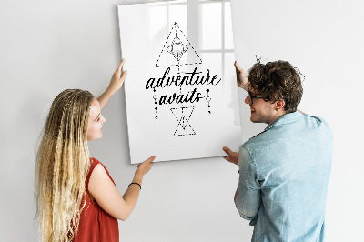 Glass dry erase board magnetic Adventure