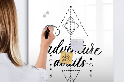 Glass dry erase board magnetic Adventure