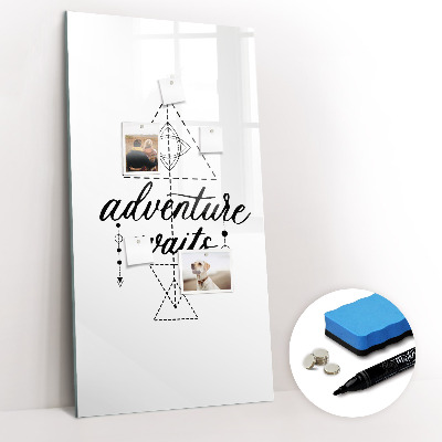 Glass dry erase board magnetic Adventure
