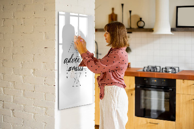 Glass dry erase board magnetic Adventure