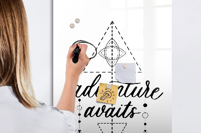 Glass dry erase board magnetic Adventure