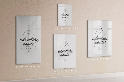 Glass dry erase board magnetic Adventure