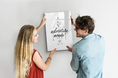 Glass dry erase board magnetic Adventure