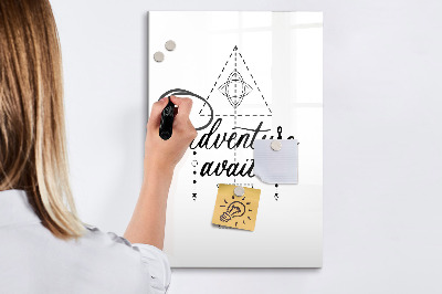 Glass dry erase board magnetic Adventure