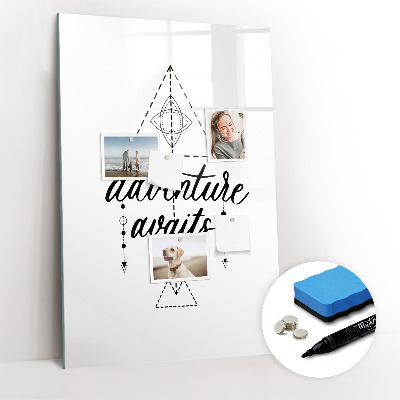 Glass dry erase board magnetic Adventure