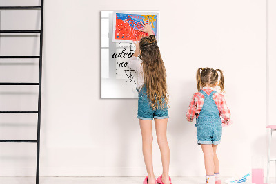 Glass dry erase board magnetic Adventure