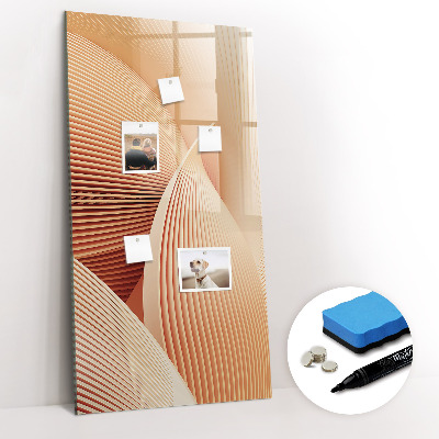 Glass dry erase board magnetic Golden Vegetables Abstraction