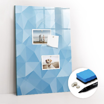 Glass dry erase board magnetic Golden leaves