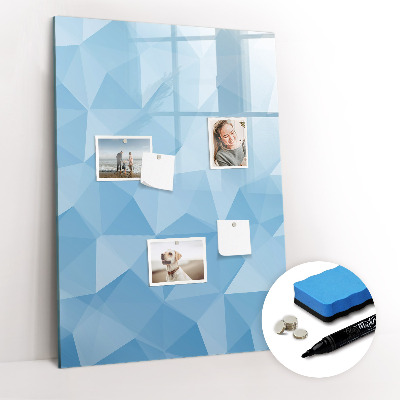 Glass dry erase board magnetic Golden leaves