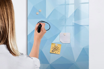 Glass dry erase board magnetic Golden leaves
