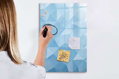 Glass dry erase board magnetic Golden leaves