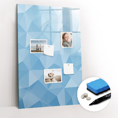Glass dry erase board magnetic Golden leaves