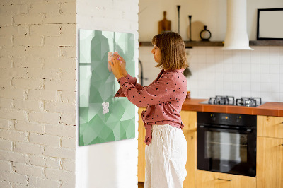 Glass dry erase board magnetic Triangles abstraction