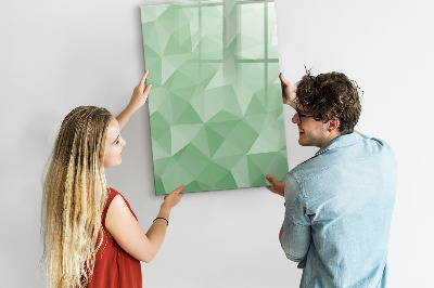 Glass dry erase board magnetic Triangles abstraction