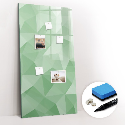Glass dry erase board magnetic Triangles abstraction