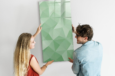 Glass dry erase board magnetic Triangles abstraction